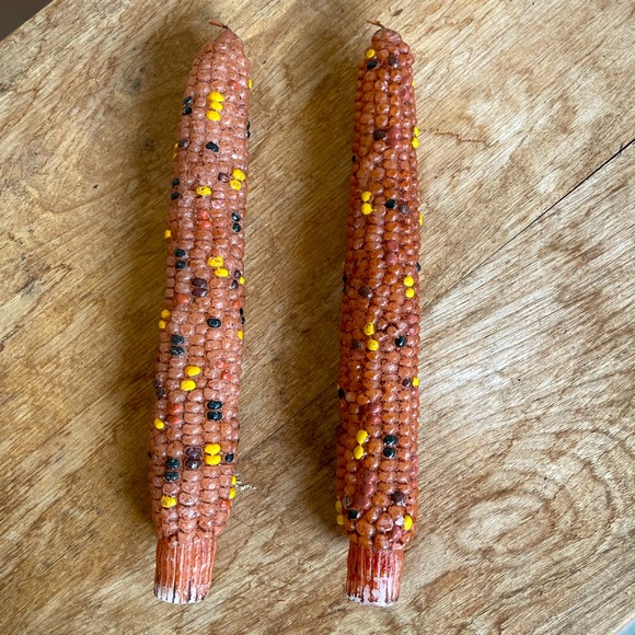 GURLEY Vtg 50-60’s Thanksgiving Holiday Set of Two Corn On Cob Candles CUTE!!! - Picture 7 of 7